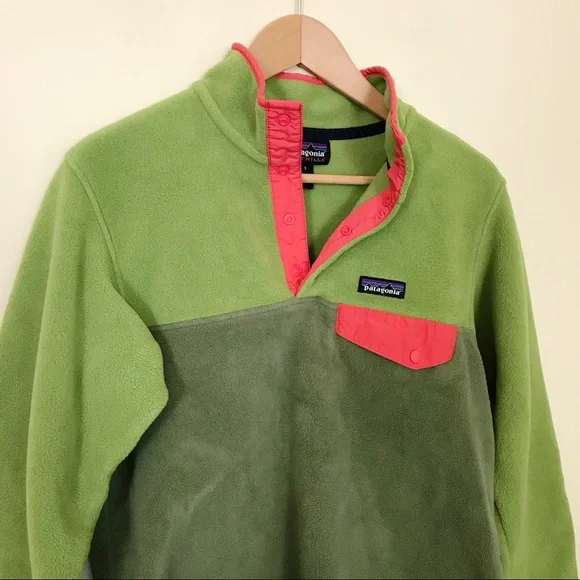 Patagonia Synchilla Green Fleece snap Pullover S - Picture 6 of 12